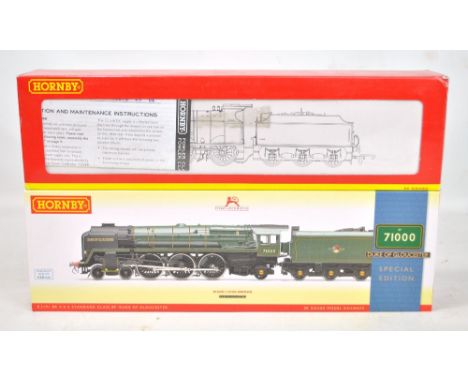 HORNBY; two 00 gauge locomotives with tenders, R3191 BR 4-6-2 Standard Class 8P 'Duke Of Gloucester' special edition and R227