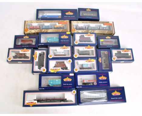 BACHMANN BRANCH-LINE; twenty items of 00 gauge rolling stock including 33-033 'Coal Traders Classics' (Yorkshire) set of thre