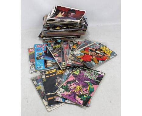 STAR TREK; a collection of Star Trek comics with DC including no.1 1984, Deep Space Nine no.1, and The Next Generation no.6, 