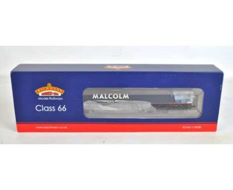 BACHMANN BRANCH-LINE; a 00 gauge 32-979 Class 66 66412 Malcolm Rail diesel locomotive, boxed.  CONDITION REPORT: Box slightly