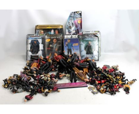STAR TREK; four boxed Art Asylum figures including Captain Jean-Luc Picard with Starfleet Phaser, Lt Commader Data with Starf