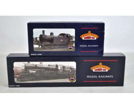 BACHMANN BRANCH-LINE; two 00 gauge steam locomotives, 32-178 Crab 2715 LMS lined black and 32-228 3F Fowler Jinty 47266 BR bl