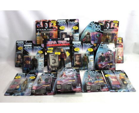 STAR TREK; twenty boxed Playmates figures with four Generations Series including Dr Soran and Lt Geordi Laforge, with further