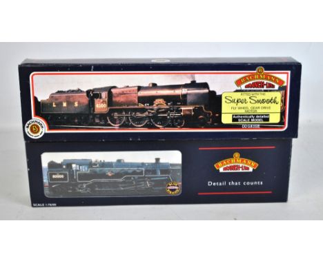 BACHMANN BRANCH-LINE; two 00 gauge steam locomotives, B1-27B Royal Scot 46148 'Manchester Regiment' BR green (parallel) and 3