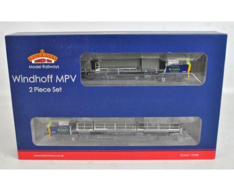 BACHMANN BRANCH-LINE; a 00 gauge 31-575 Windhoff MPV Network Rail two piece set, boxed.  CONDITION REPORT: Light wear to box.