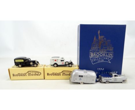 BROOKLIN MODELS; two BRK 16 Dodge Vans in black and white liveries with 'Sears' and 'Pacific Coast Toy Show 1989' decals resp