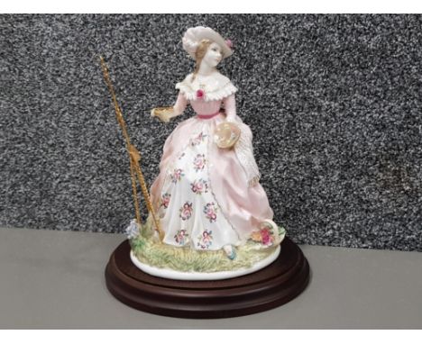 Royal Worcester figure titled "painting" one of four limited edition figures from the graceful arts collection, No 1693 sculp