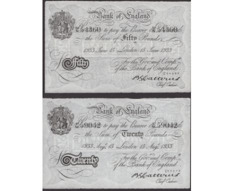 Bank of England, Basil G. Catterns, a group of Operation Bernhard notes comprising £10, 16 April 1931, serial number K/120 01