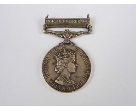 A General Service Medal with Northern Ireland clasp to 24698606 Pte K A Jardine, ACC