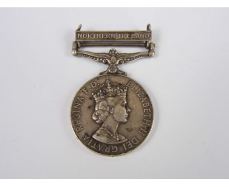 A General Service Medal with Northern Ireland clasp to 24698606 Pte K A Jardine, ACC