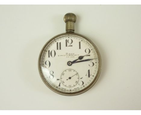 An early 20th Century Smith's 8-day aircraft or automobile instrument panel timepiece