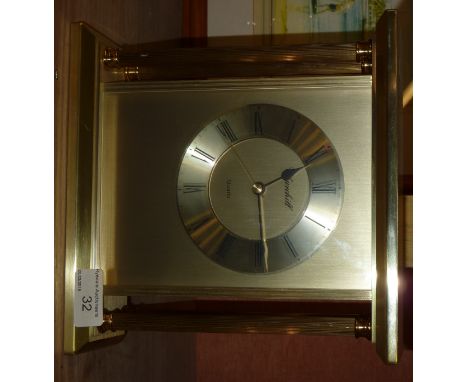 Brass Churchill mantel clock  