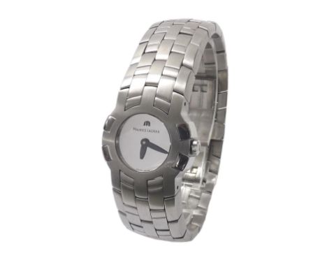 Maurice Lacroix Intuition stainless steel lady's bracelet watch, ref. 59858, mirrored dial, quartz, 24mm - Condition Report: 