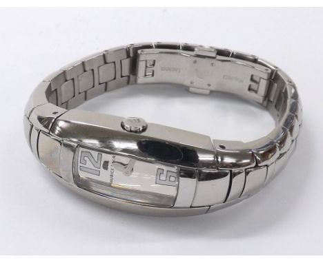 Maurice Lacroix Intuition stainless steel lady's bracelet watch, ref. 32859, mirrored dial, quartz, 20mm - Condition Report: 