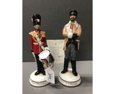 2 MICHAEL J.SUTTY LTD EDIT ARMY FIGURINES