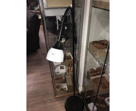UPLIGHTER WITH SIDE READING LIGHT BLACK