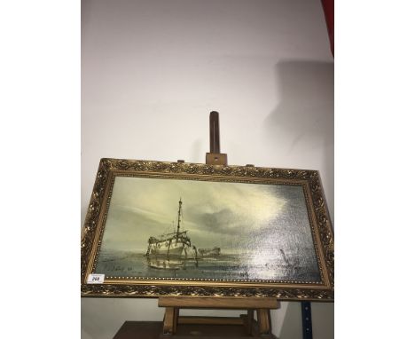 P J WINTHRIP R A OIL PAINTING ON BOARD EARLY MORNING SIGNED BOTTOM LEFT