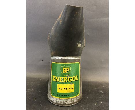 A BP Energol Motor Oil pint measure. 