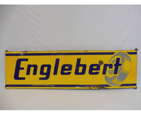 An Englebert rectangular enamel sign, 55 1/2 x 60". 