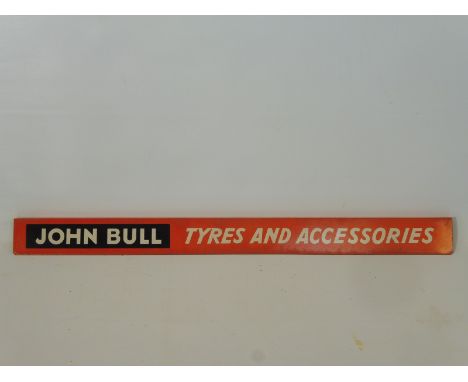 A John Bull Tyres and Accessories shelf strip in excellent condition. 