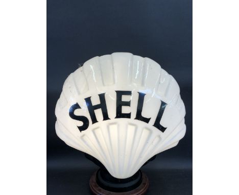 A 'Fat' Shell glass petrol pump globe by Chance Brothers of Smethwick, fully stamped underneath and in excellent condition.