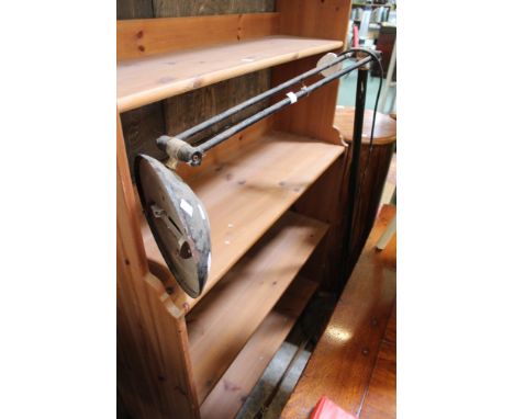 A large floor standing lamp