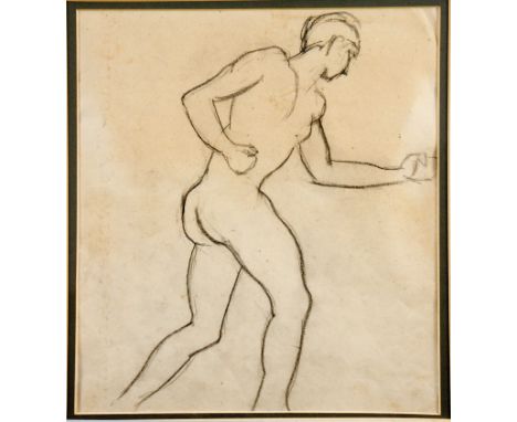 Christopher Wood (1901-1930) Study of a male nude pencil or black chalk 27 x 22 cm (10 1/2 x 8 1/2 in) Provenance: Leigh Unde