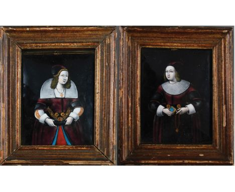 A pair of late 17th/early 18th century Limoges enamel panels, in the manner of Jacques Laudin II 1663-1729, the panels each b