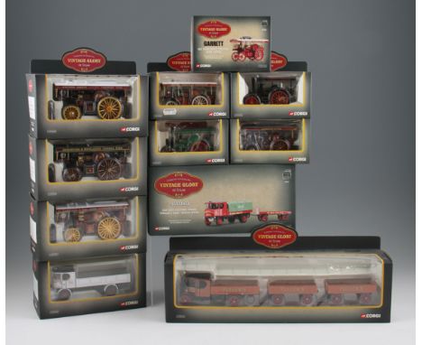 A group of eleven boxed Corgi Vintage Glory of Steam diecast vehicles to include; CC20109 Fowler B6 showmans engine, CC20110 