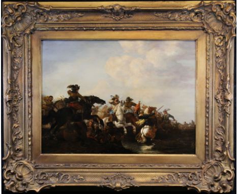 Jacques Courtois or Giacomo Cortese, called "il Borgognone" or "le Bourgignon" (Italy, France, 1621-1676) Old master battle s