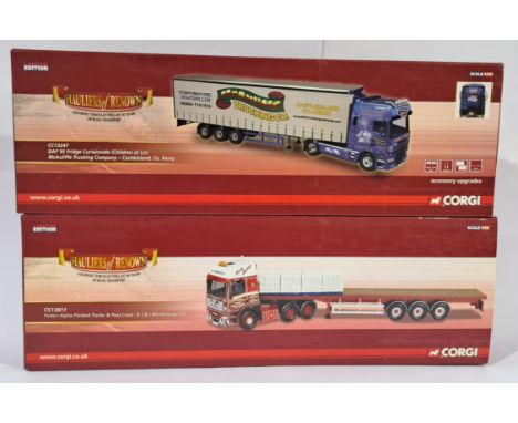 Corgi &ldquo;Hauliers of Renown&rdquo; a boxed 1/50 scale&nbsp;pair to include, CC13911 Foden Alpha Flatbed Trailer &amp; Pea