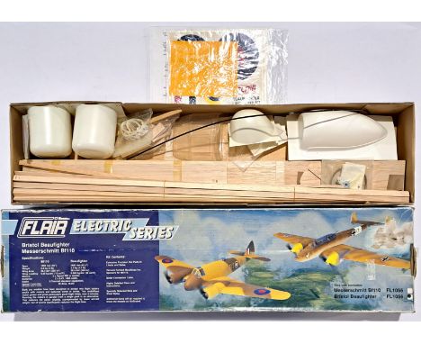 Flair Products (Electric Series) a boxed balsa wood, metal and plastic constructed Aviation Model comprising of "Bristol Beau