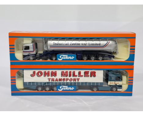 Tekno a pair of 1/50 scale trucks to include No. 48 and 73. Conditions generally appear Near Mint in generally Good boxes. Se