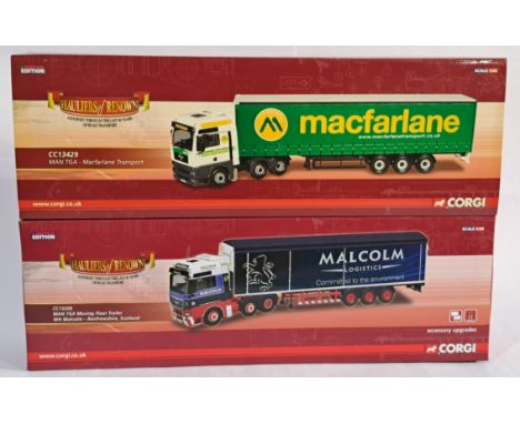 Corgi &ldquo;Hauliers of Renown&rdquo; a boxed 1/50 scale&nbsp;pair to include, CC13429 MAN TGA "Macfarlane Transport"&nbsp;a