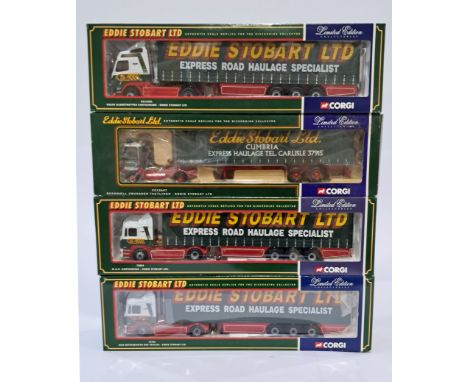 Corgi a quad group of boxed 1/50 scale "Eddie Stobart" to include CC12607, CC12401 and others. Conditions generally appear Ex