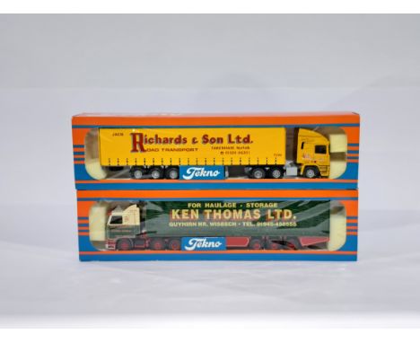 Tekno a pair of 1/50 scale trucks to include No. 51 and 71. Conditions generally appear Near Mint in generally Good boxes. Se