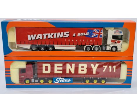 Tekno a pair of 1/50 scale trucks to include No. 49 and 97. Conditions generally appear Near Mint in generally Good boxes. Se