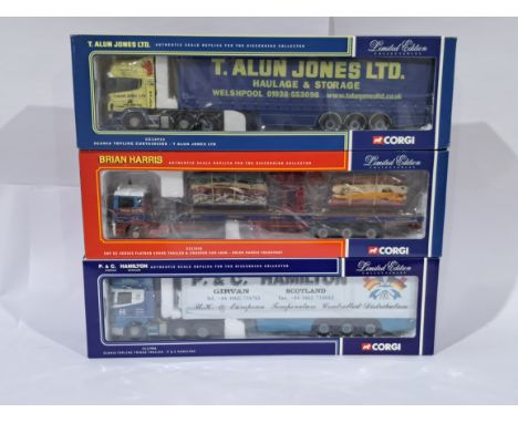 Corgi&nbsp;a boxed trio of 1/50 scale trucks to include CC12913, CC11910 and CC12906. Conditions generally appear Excellent P