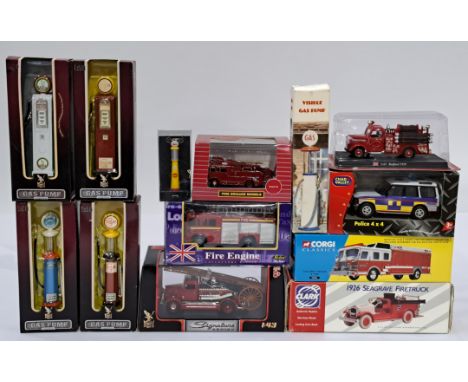 Corgi, Chad Valley, Signature Series and similar, a mixed Fire/Emergency Service group to include Corgi 52202, Signature seri