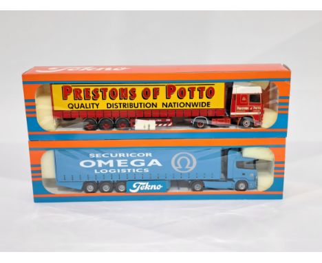 Tekno a pair of 1/50 scale trucks to include No. 66 and 84. Conditions generally appear Near Mint in generally Good boxes. Se