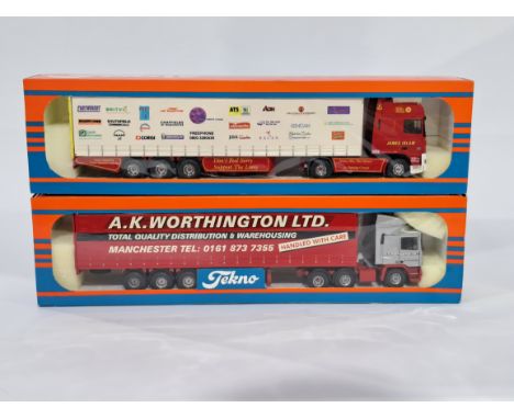 Tekno a pair of 1/50 scale trucks to include No. 58 and 78. Conditions generally appear Near Mint in generally Good boxes. Se