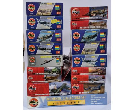 Airfix a mixed boxed group to include Airfix "Curtiss Tomahawk IIB", Airfix "Supermarine Spitfire Mk IX" and others. Unchecke