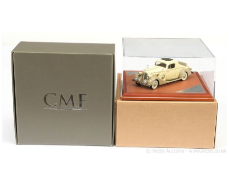 CMF (1/43rd scale) Packard Super Eight Coupe 1936 - cream body, beige chassis, black roof panel (Ltd 37/300) - Mint including