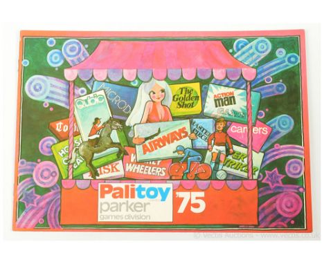 Palitoy Parker trade catalogue 1975 Games Division to include Adult Games; Family Games; Action Man; Super Striker; plus othe