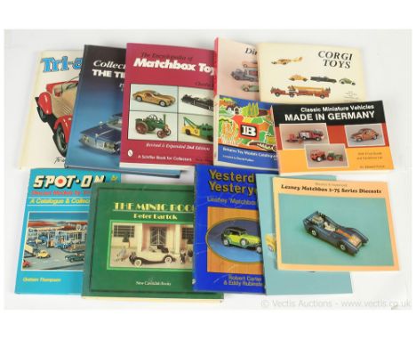 A group of soft and hardback Reference Toy Books to include Britains Toy Models Catalogues 1970-1979; Dinky Toys by Dr. Edwar