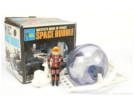 Mattel 6345 "Major Matt Mason" Space Bubble finished in white, blue with instruction leaflet - overall condition is generally