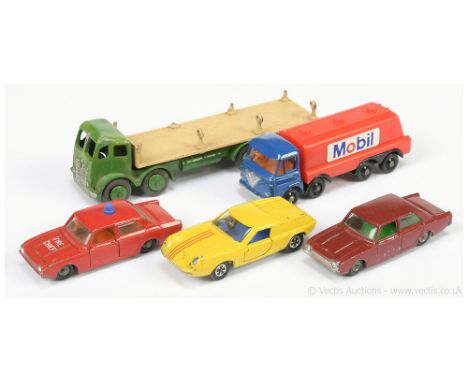 British made unboxed group to include Morestone Foden (type 2) Flat Truck - finished in green including chassis and hubs, lig