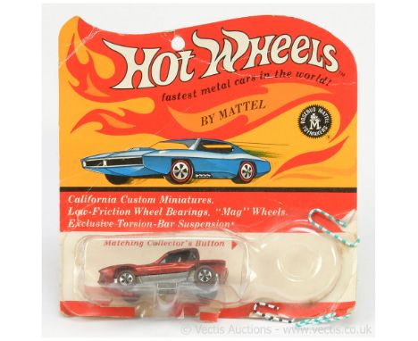 Hot Wheels (Mattel) Redline 6216 Python - metallic red, black hood - Good Plus (couple of small chips on edges) on a Fair bli
