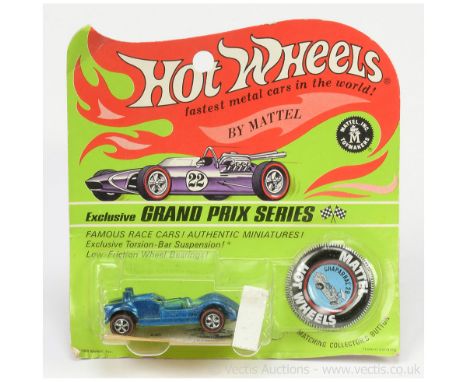 Hot Wheels (Mattel) Redline 6256 Chaparral 2G - metallic blue, comes with separate white plastic aerofoil and unapplied stick