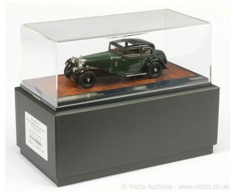 Matrix (1/43rd scale) MX40201 Bentley 8 litre Mayfair Close Coupled Saloon 1932 - black, dark green - Mint including rigid pe